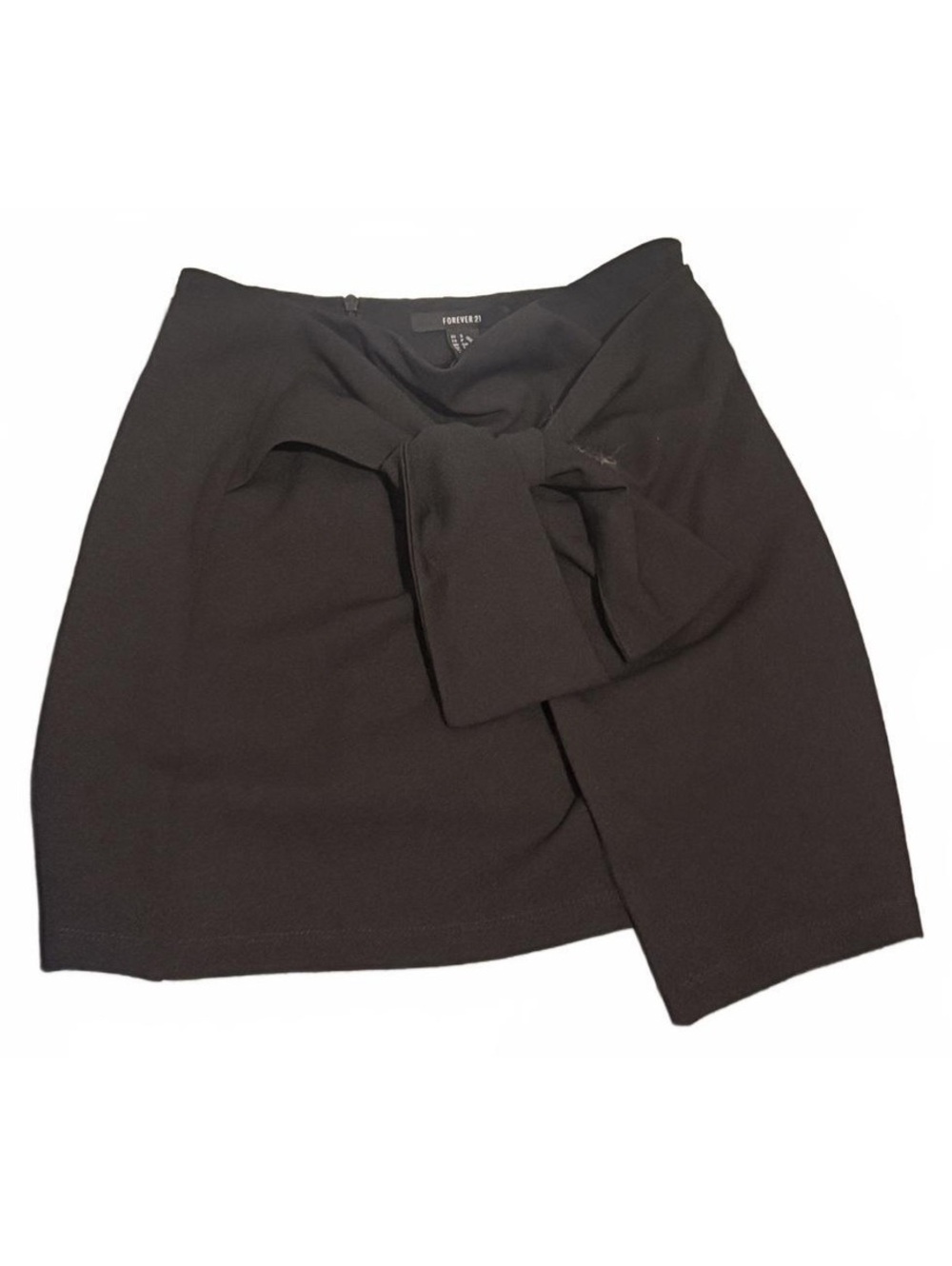 Forever 21 Black Bow Wrap Mini Skirt Size Small NWOT